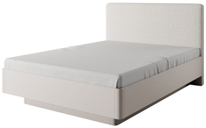 Кровать PERFECT HOME 160 с мягким изголовьем Lante Беж