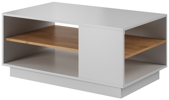 Стіл журнальний PERFECT HOME 3D (Cube) 100 Білий / Дуб крафт золотий