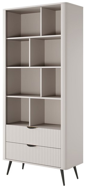 Стелаж PERFECT HOME Lante 2S Беж / Чорні ніжки