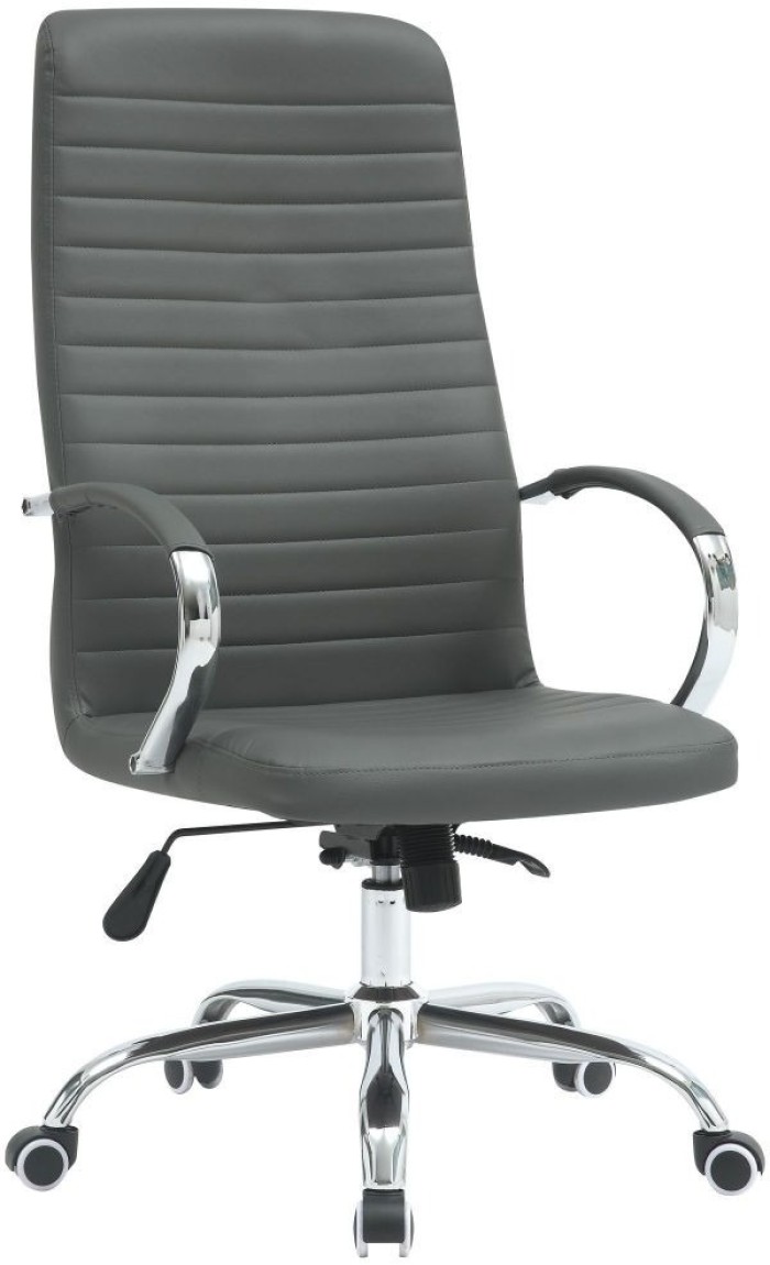 Кресло AMF Fernando хром НВ, механизм Anifix, кожзам серый