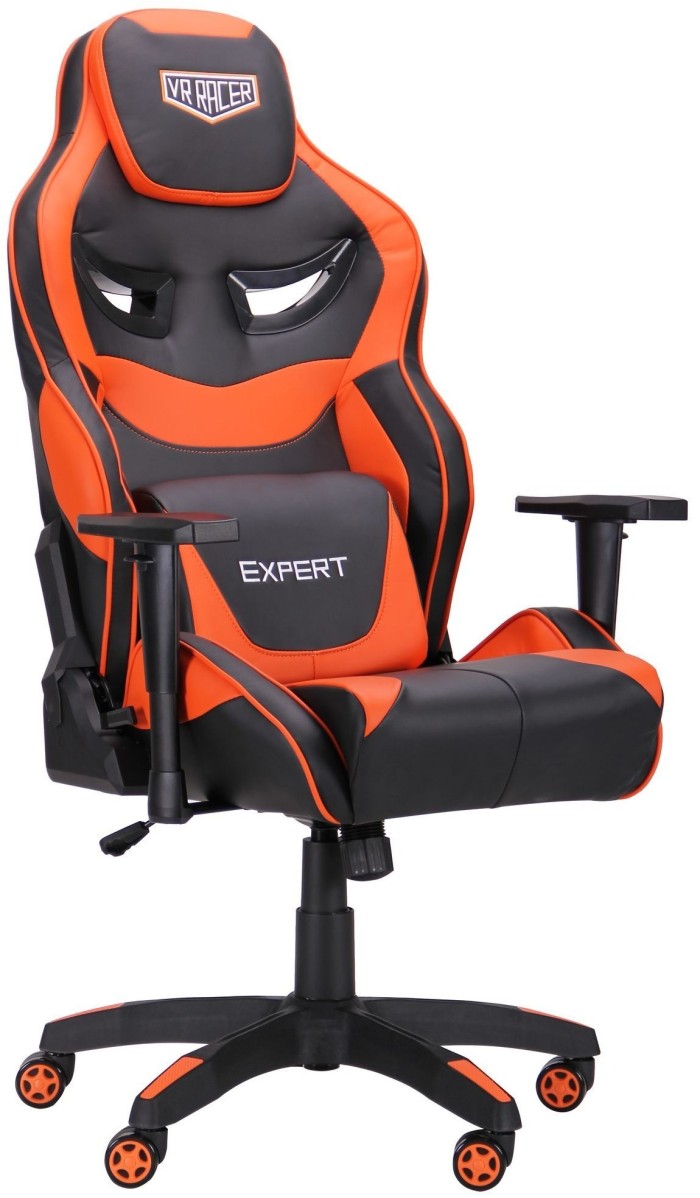 Кресло AMF VR Racer Expert Genius черный/оранжевый