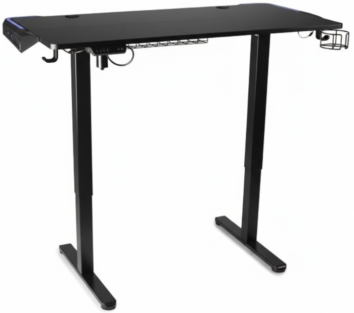 Стіл регульований Barsky StandUp Game black RGB-LED 1200*600 BST-01led