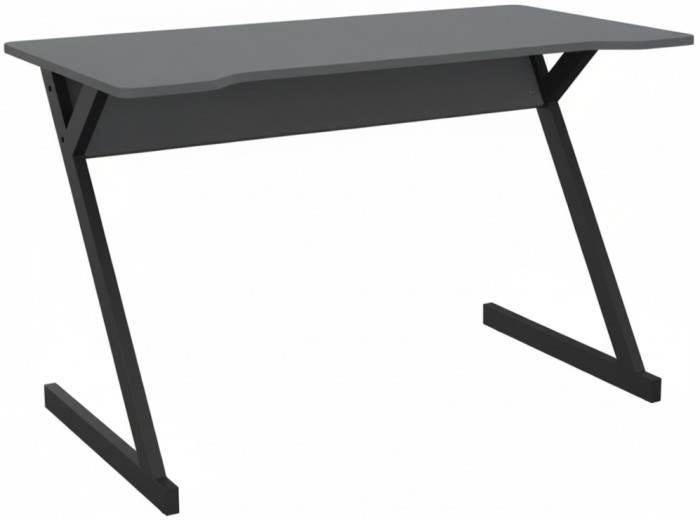 Стіл AMF комп'ютерний Dexter DX1200 (1200х600х750Н) чорний графіт/Сірий Шифер