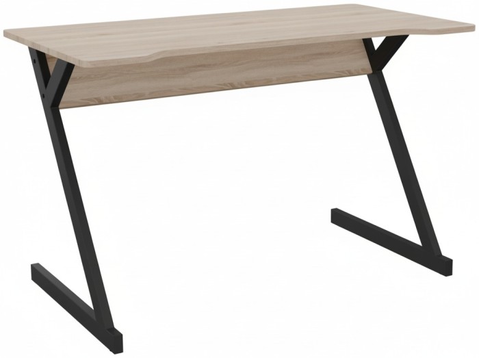 Стіл AMF комп'ютерний Dexter DX1200 (1200х600х750Н) чорний графіт/Дуб Сонома