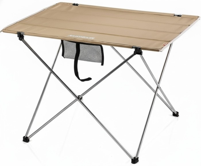 Стіл складаний Naturehike NH20JJ020,1680D Oxford / алюміній, розмір L, бежевий