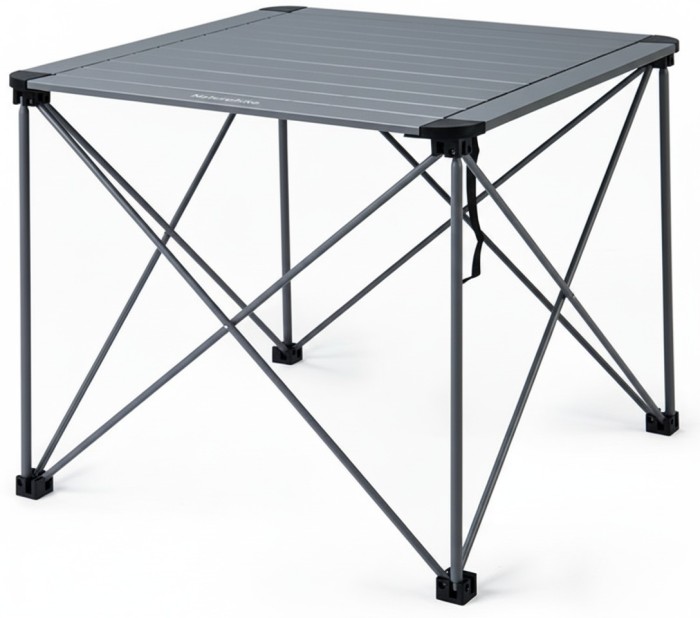 Стол складной Naturehike CNK2450JJ013, L, алюминий, серый