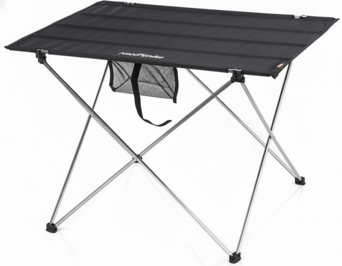 Стіл складаний Naturehike NH20JJ020,1680D Oxford / алюміній, розмір L, чорний