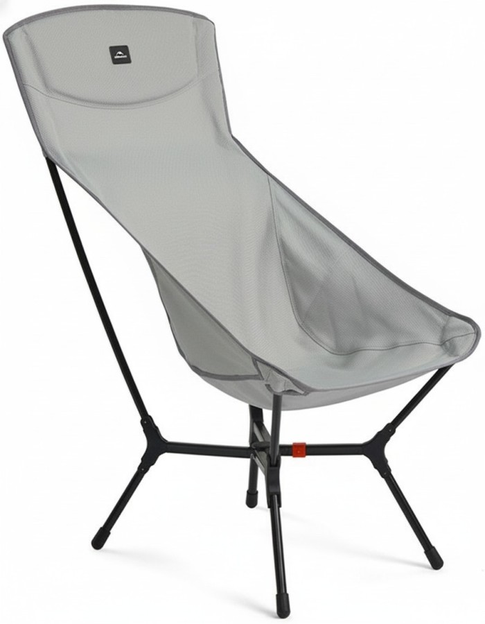 Стілець складаний ультралегкий Naturehike CNK2550JJ013 Yamami YL01, розмір L, алюміній, сірий