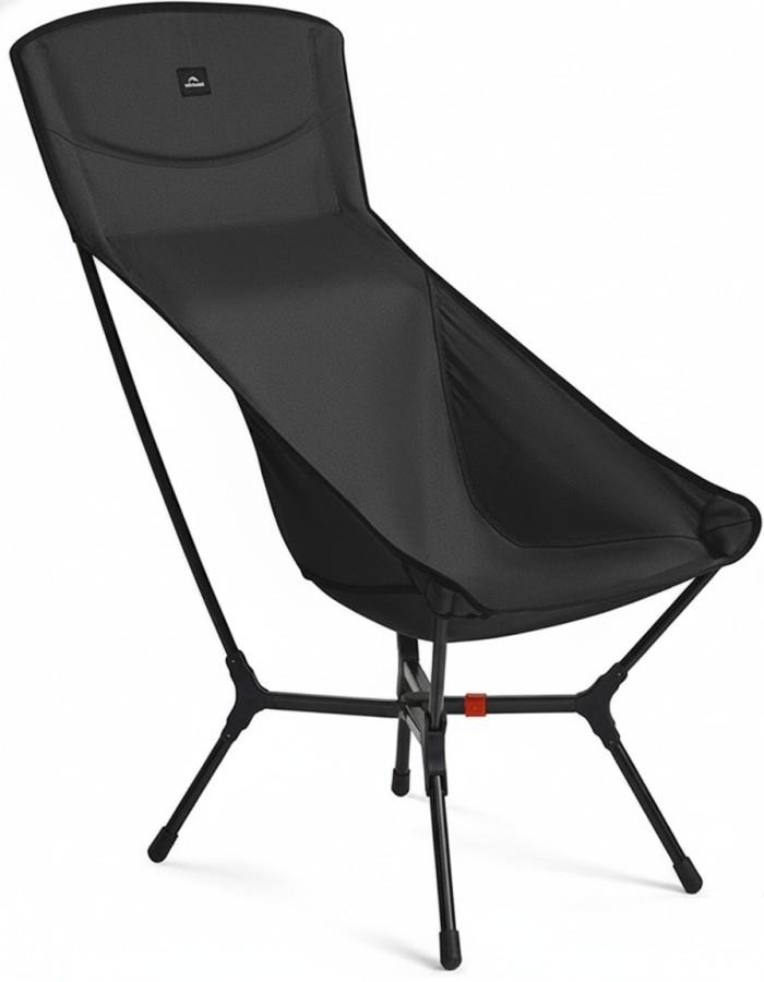 Стілець складаний ультралегкий Naturehike CNK2550JJ013 Yamami YL01, розмір L, алюміній, чорний