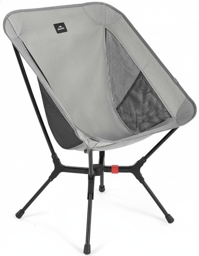 Стул складной ультралёгкий Naturehike CNK2550JJ013 Yamami YL01, размер М, алюминий, серый