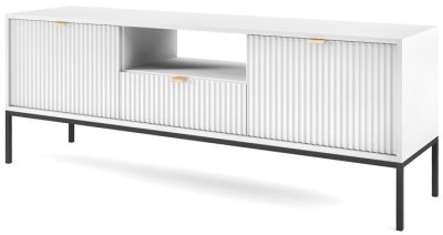 Тумба под телевизор PERFECT HOME Nova RTV154 Белый / Черные ножки Тумба под телевизор PERFECT HOME Nova RTV154 Белый / Черные ножки