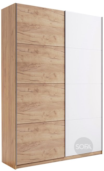 Шафа-купе 2.4 150 Міромарк АСТІ Крафт + Білий