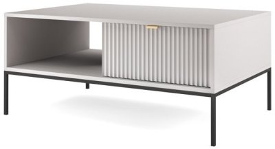 Стіл журнальний PERFECT HOME Nova L104 Сірий / Чорні ніжки