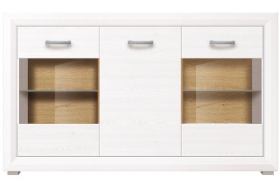 Витрина REG2W1D с подсветкой BRW МАРКУС Джанни + дуб каменный Витрина REG2W1D с подсветкой BRW МАРКУС Джанни + дуб каменный
