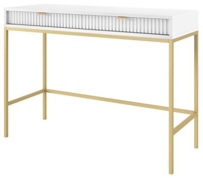 Стол туалетный PERFECT HOME Nova T104 Белый / Золотые ножки