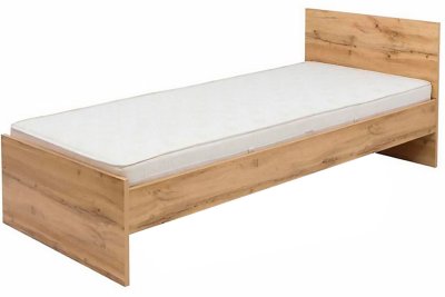 Кровать LOZ/90 BRW ЗЛАТА Дуб тахо + Нимфея альба Кровать LOZ/90 BRW ЗЛАТА Дуб тахо + Нимфея альба