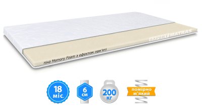 Матрац топер MEMORY x4 / МЕМОРІ х4 жакард