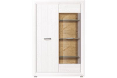 Витрина REG1W1D без подсветки BRW МАРКУС Джанни + дуб каменный