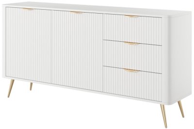 Комод PERFECT HOME Lante 2D3S/163 Белый / Золотые ножки