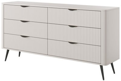 Комод PERFECT HOME Lante 6S/163 Беж / Черные ножки