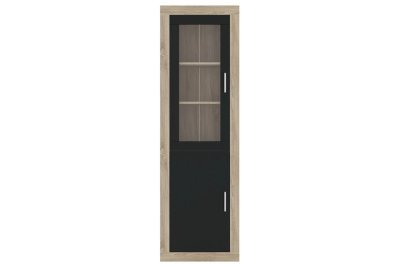 Витрина Гербор САРА REG1W1D Дуб сонома + Антрацит