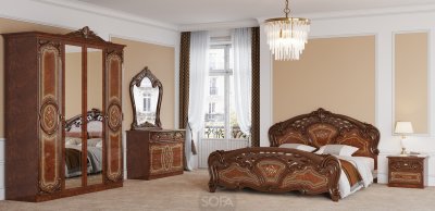 Спальня Світ Меблів КАРМЕН НОВА Пино орех + Пино орех лак
