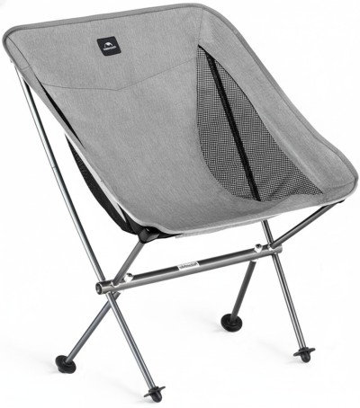 Стул складной ультралёгкий Naturehike Stellaluna L04 CNK2450JJ015, размер М, алюминий, серый Стул складной ультралёгкий Naturehike Stellaluna L04 CNK2450JJ015, размер М, алюминий, серый