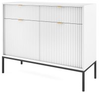 Комод PERFECT HOME Nova KSZ104 Белый / Черные ножки