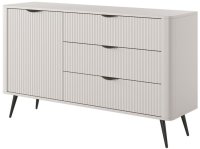 Комод PERFECT HOME Lante 1D3S/138 Беж / Чорні ніжки