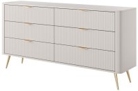 Комод PERFECT HOME Lante 6S/163 Беж / Золоті ніжки