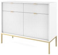 Комод PERFECT HOME Nova KSZ104 Белый / Золотые ножки