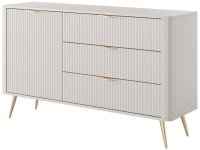 Комод PERFECT HOME Lante 1D3S/138 Беж / Золоті ніжки