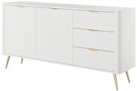 Комод PERFECT HOME Lante 2D3S/163 Білий / Золоті ніжки