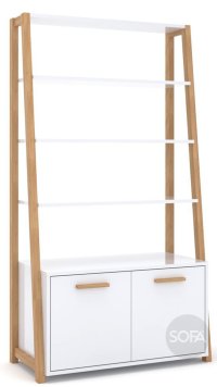 Стеллаж 2D VMV STEKA Белый + Дуб каменный
