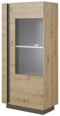 Вітрина низька PERFECT HOME Arco (Marco) 1D1W/72 Дуб артизан / Графіт