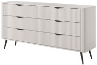 Комод PERFECT HOME Lante 6S/163 Беж / Чорні ніжки