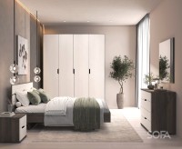 
Спальня Світ Меблів МАРИЯ Дуб катання чорний + Біле золото 