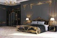Спальня Міромарк ЄВА Чорний глянець + Золото
