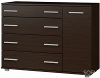 Комод 1Д4Ш Еверест К-3 Венге темний