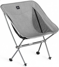 Стул складной ультралёгкий Naturehike Stellaluna L04 CNK2450JJ015, размер М, алюминий, серый